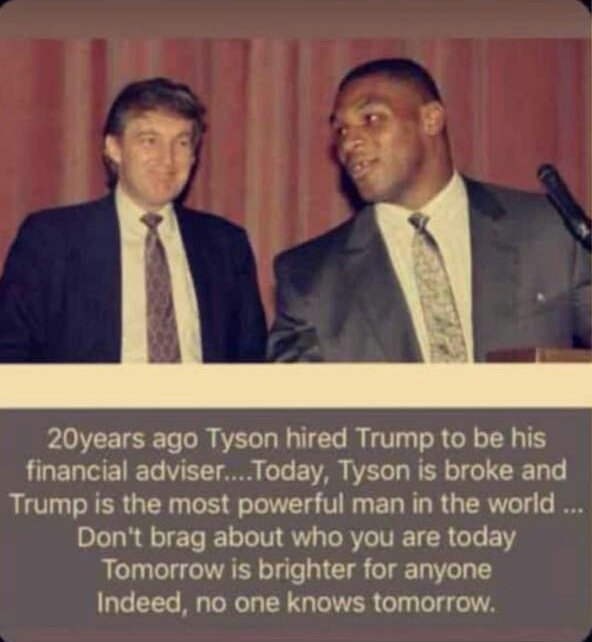 The_Seeker76's tweet photo. THE TRANSIENCE OF POWER, INEVITABILITY OF CHANGE &amp; AUDACITY OF HOPE

These pictures should urge us all to be humble, never say never or give up in life. From Mike Tyson to Nokia &amp; Apple, times &amp; situations change.

Just check these 👇 @LNCtoday @segalink @DrJoeAbah @julietkego https://t.co/gRkswo7Sp1