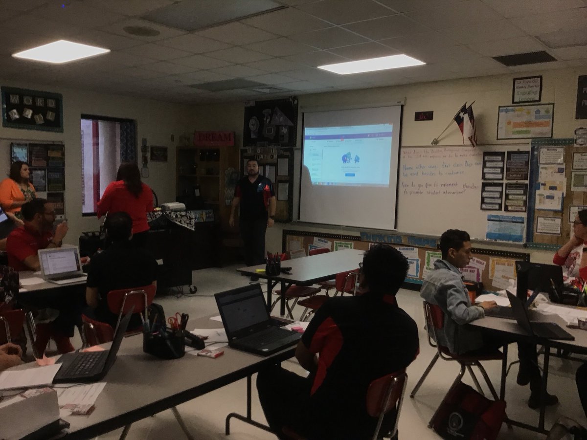 ALoDJSMS's tweet image. DJSMS Elective teachers prepping for Class Dojo to share news and events with our community. 🍎🎭🎼⛹🏻‍♂️🎨🏐💻@LaJoyaISDEdTech @CGarza0930 @DJSMSCOYOTES #LJTECHi3