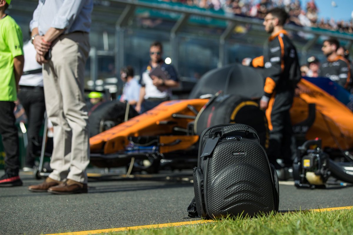 Any #McLarenLAT56 bags over at the #BelgianGP with <a href="/svandoorne/">Stoffel Vandoorne</a>? 🏎🇧🇪 #SV2 😎
