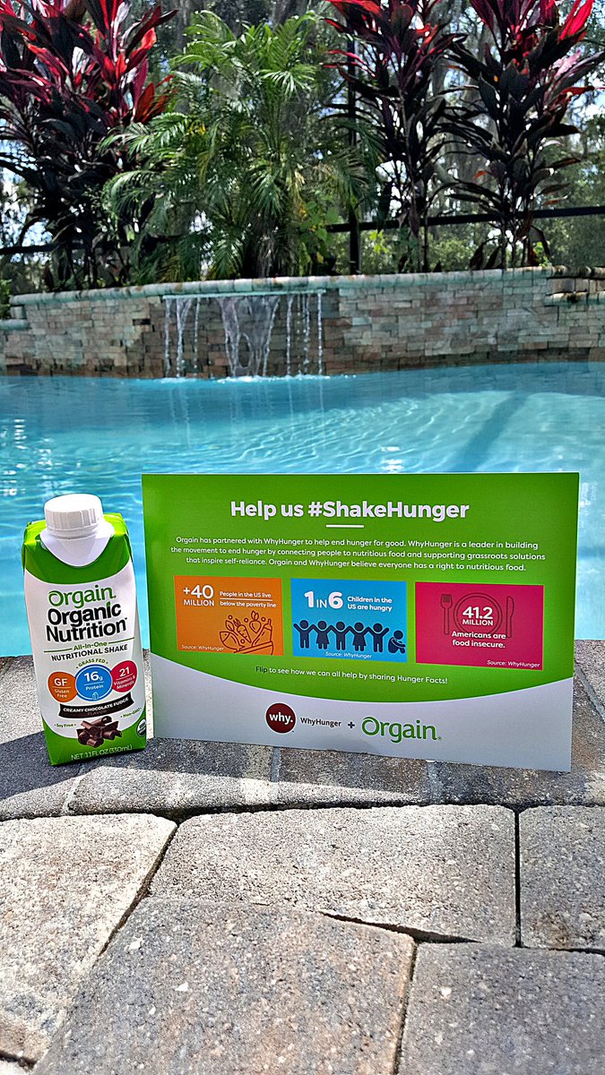 LaurieLivinLife's tweet photo. U know my ๐ for protein shakes. How about protein w/a great cause?๐ค @drinkorgainโs WhyHunger campaign u can have ur protein & share it too! Donating 1 shake for every photo w/ hashtag #ShakeHunger
Lets end hunger for good!๐
#GetPickyWithYourProtein
#ambshakehunger #ambcollab https://t.co/5zh3eJJt50