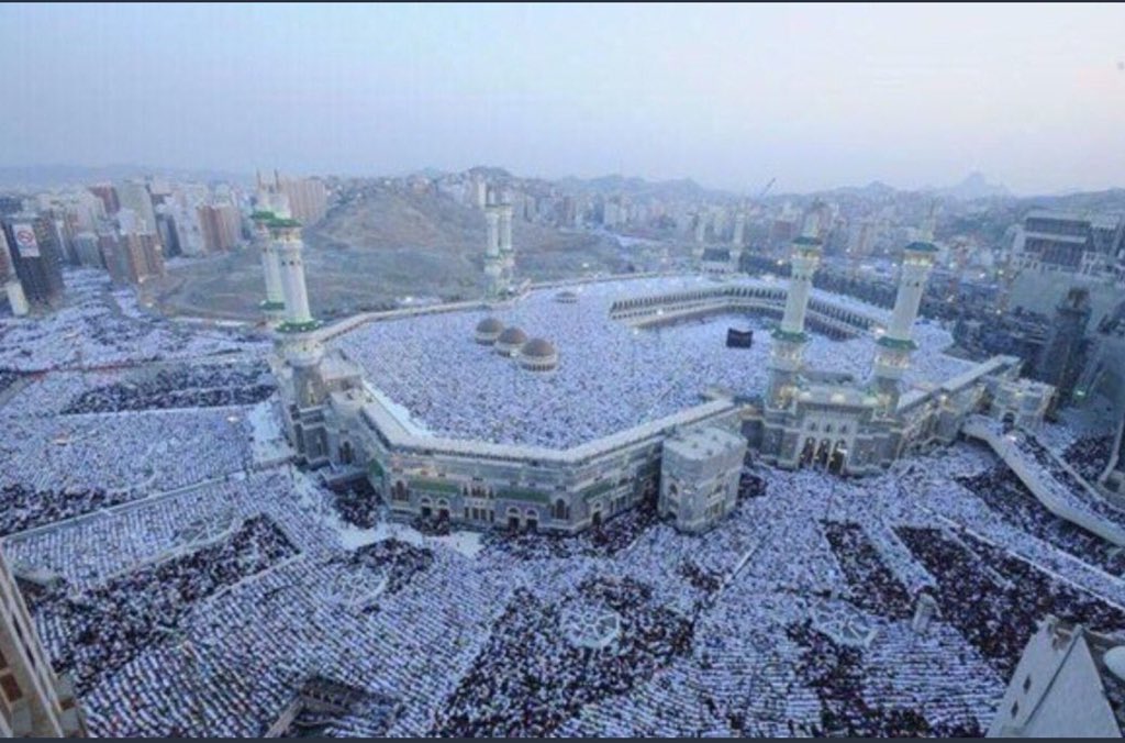 تأمل هذه الصورة ..
كم عددهم ..
وكم لغاتهم ..
وكم أجناسهم ..
وماهي دعواتهم وحاجاتهم ..
.
[ لقد أحصاهم وعدهم عدا ،
وكلهم آتيه يوم القيامة فردا ] 
.
اللهم استجب لهم ..
وأجر منْ خدمهم ..
وارحمنا وارحمهم ..
آمين ..

#نجاح_موسم_الحج_١٤٣٩
#اجمل_صوره_في_حج_1439 
#الحج_رسالة_سلام