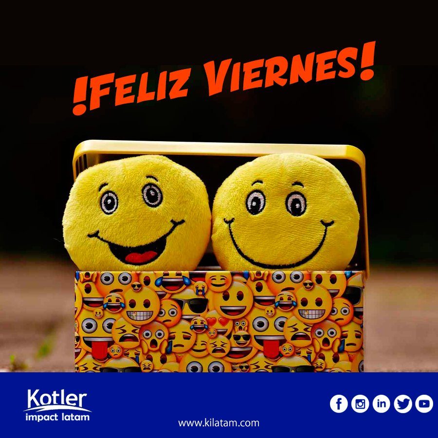 ¡Feliz Viernes!

#FelizViernes #BuenViernes  #Kotler #PhilipKotler #Marketing #SoyEmprendedor  #SoyImpactoKotler #kilatam #SoyKiLatam #KotlerImpactLatam #kilatam #SoyKiLatam #Iberoamérica