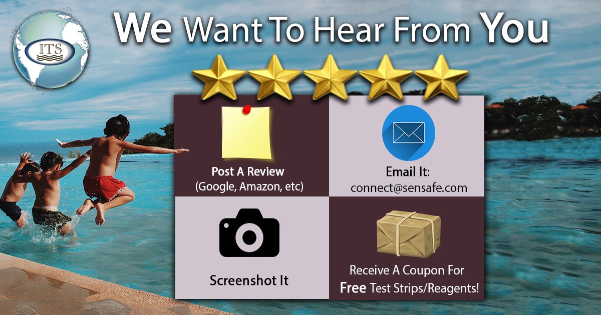 SmartBrewKit's tweet image. We want to hear from you! If you post a review for an ITS product on Amazon or any other site, screenshot it, and email the picture to connect@sensafe.com, we will email you a coupon for free test strips/reagents! #ITS #Sensafe #waterquality #watertesting