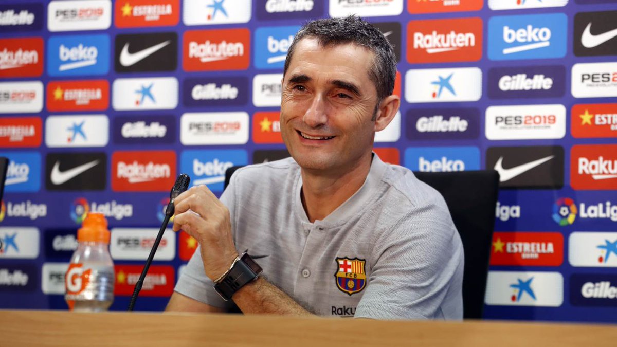 Valverde, en sala de prensa.