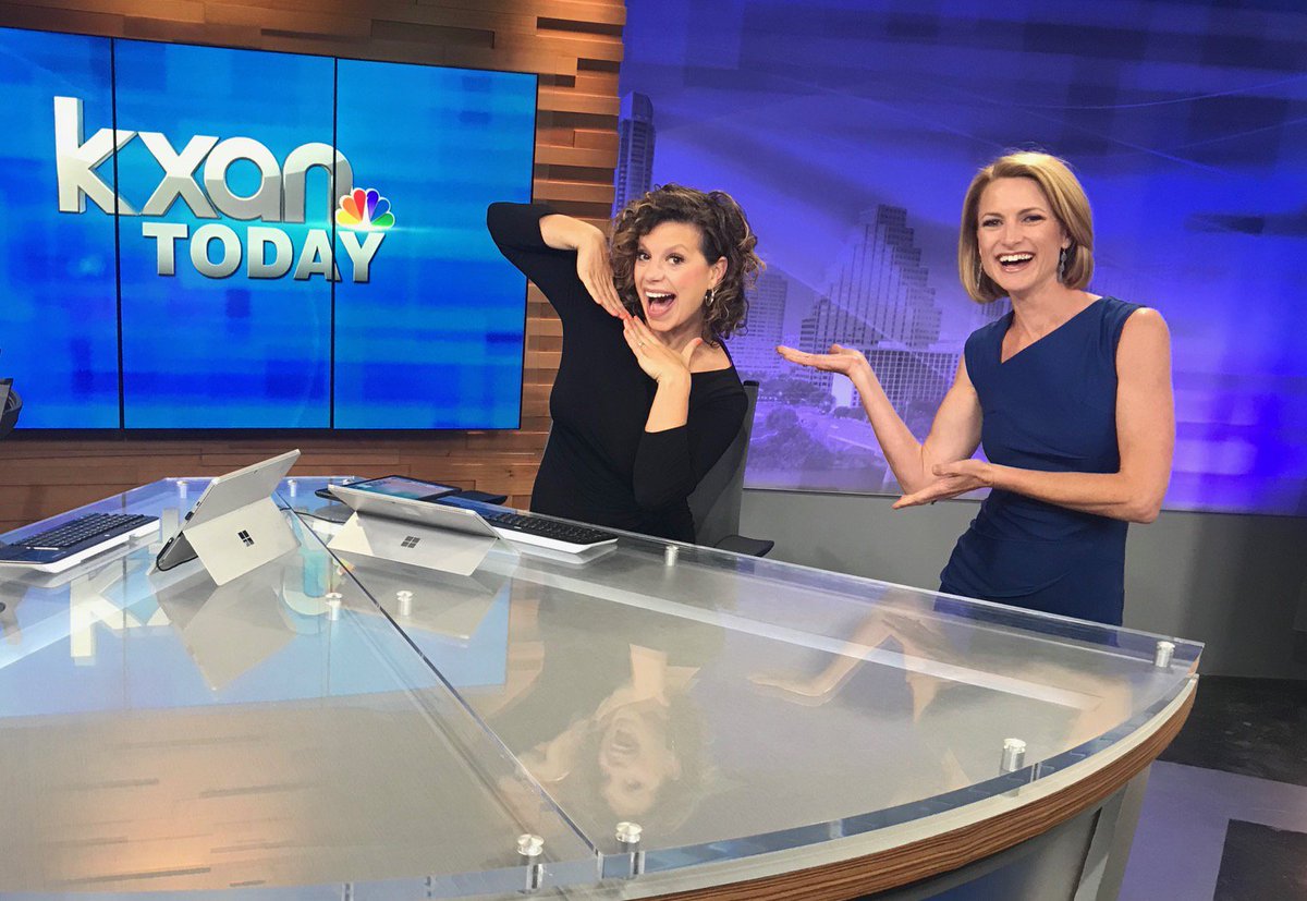 Getting ready to wrap up my final @KXAN_News at NOON broadcast and I'm thrilled to announce that come Monday, my dear friend and co-worker @mandydugan will be taking over the desk at NOON. Join me in giving her a HUGE congrats!!