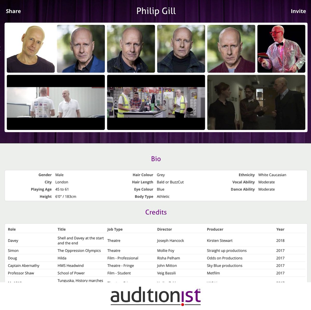 Auditionist tweet media