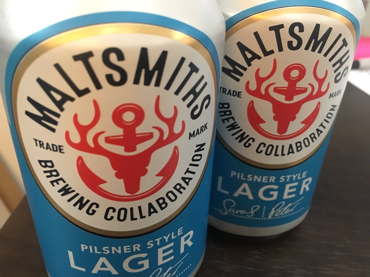 theCheekyMonkey's tweet photo. End of Friday thirst quencher. Trying this little hipster looking lager out. #cheers @maltsmiths Cheeky Monkey approved. 👍👌 https://t.co/hRFHuXYcoc