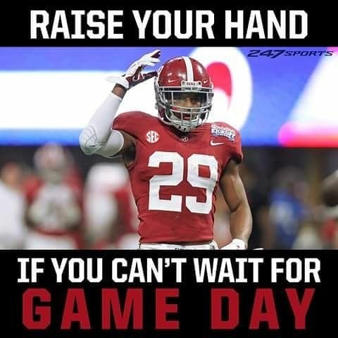 RobertHurt2's tweet photo. 7 days away roll tide roll! https://t.co/Wimc2Fh60O