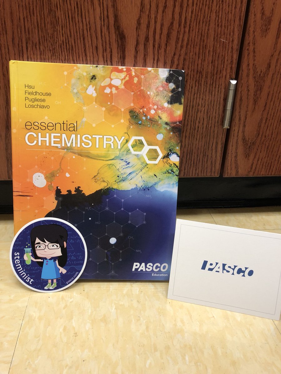 eposthuma's tweet photo. SO happy to receive my copy of the new @pascoscientific chemistry text! Thanks #PascoTom and #AlsoSandy
My first time reviewing a textbook was exciting! And I’m in good company @IBChemNinja @APchemisme @dragan39 @pchemstud https://t.co/2BPvKM83lw