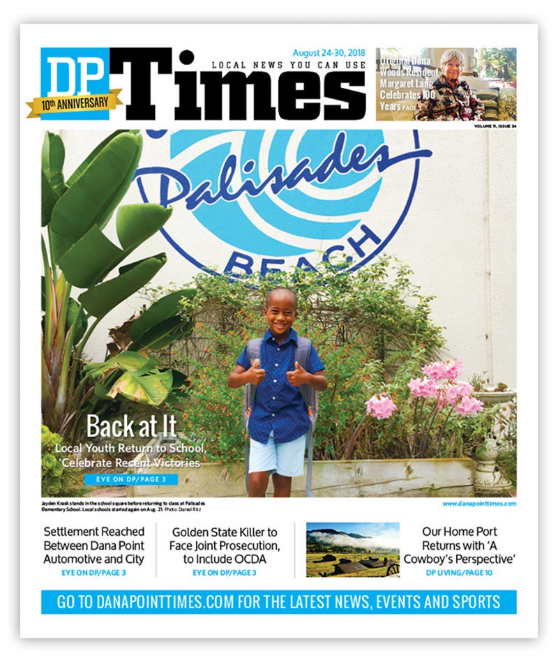 DanaPointTimes's tweet photo. BACK TO IT! This week's edition of your Dana Point Times is available now on local newsstands and of course as always on https://t.co/j7ieMcFUnT. Happy Friday Dana Point! #DanaPoint #School #Youth #SONGS #Lawsuit #DPTimes #DPT #PicketFenceMedia https://t.co/8tao98ODzh