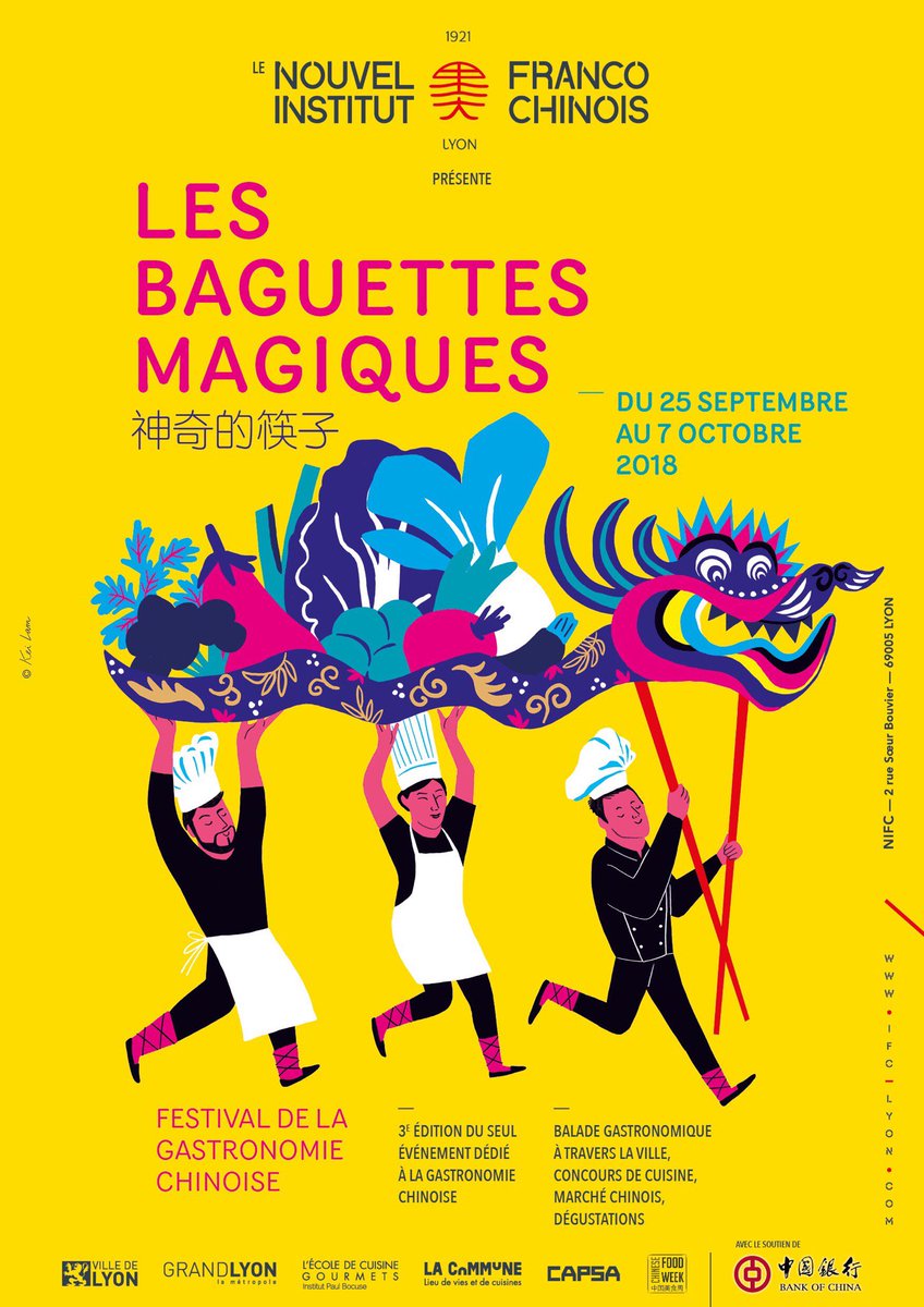 Dans un mois nous participons dans le festival Les Baguettes Magiques avec le Nouvel Institut Franco Chinois et les copains ! 
Suivez les informations sur @lesbaguettesmagiques 
@nifclyon