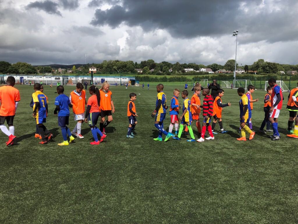 OfficialWSITC's tweet photo. ⚽️WEEK 5 - DAY 5 - Tournament Day🏆⚽️What a fantastic week we have had on our Soccer Camps this week! Today players competed for the Wanderers Super Cup as well as getting the opportunity to meet some new friends all the way from Kenya 🇰🇪 #BWFC @OfficialBWFC @OfficialBWCT https://t.co/MDYj2EvH9C