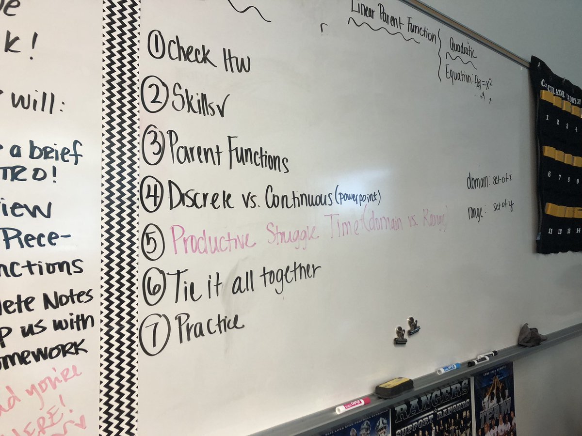 mr_n_casas's tweet photo. Algebra 1 Ss using @desmos to explore domain and range @LSHSRangers. Ts letting students know that productive struggle is a norm in math! @NCTM #mathteachingpractices #FISDmath https://t.co/axHqSOt6gN