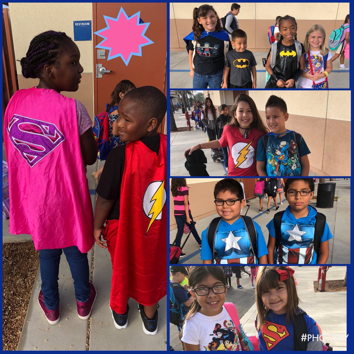 MayRanch's tweet photo. It’s Superhero Day at May Ranch today! #superheros #findyourpower #learningispower #schoolspirit #oursuperheros https://t.co/fNF5cWBbiv