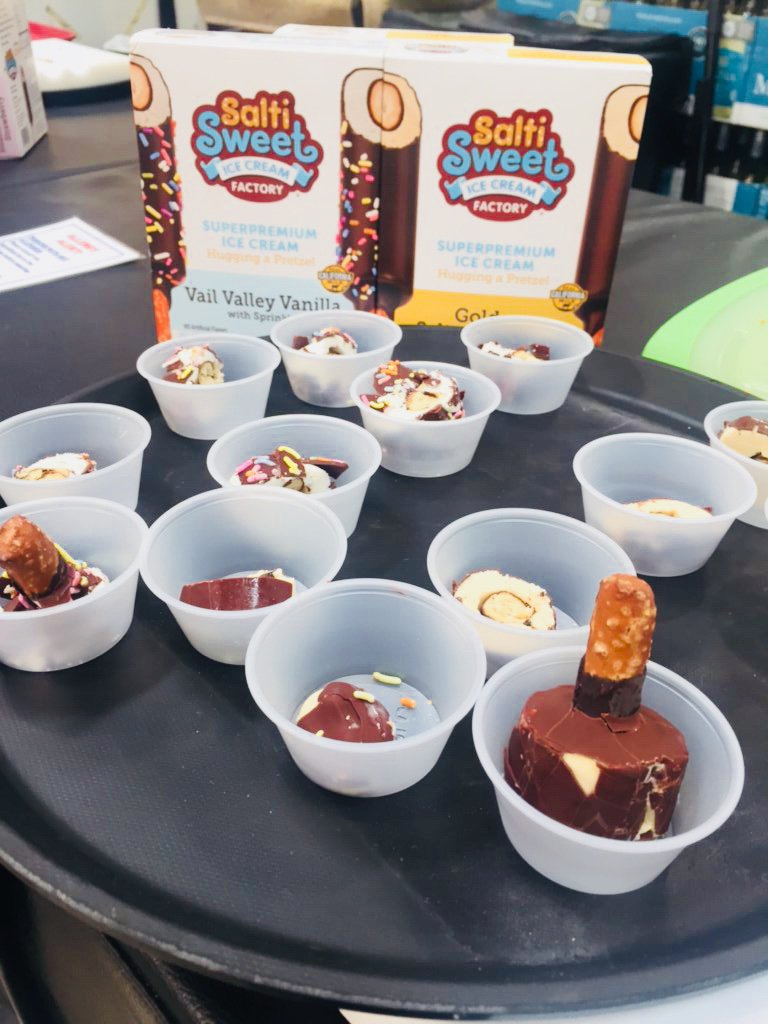 saltisweet's tweet photo. It's our last day sharing the SaltiSweetness at the Littleton/SW @Costco! Come see us and jump start your weekend with a cool treat if you're nearby, and look for us next week at the Timnath Costco! #TGIF #CostCOlorado #MintStrawberryCaramelVanilla #TryAll4 #SuperPremiumIceCream https://t.co/UjIF6Hh3or