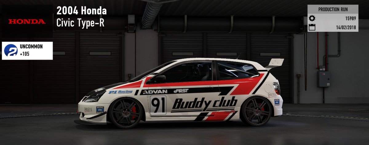 iTacticaL85's tweet photo. So at the mid way point of the Honda's in the A-Z B600 Grip FWD tunes. So now shared #Forza7 04 Civic Typr R, 91CR-X SiR, 16 Civic Type R and 86 Civic Si π#TacticaLTuning https://t.co/39eumiyEZZ
