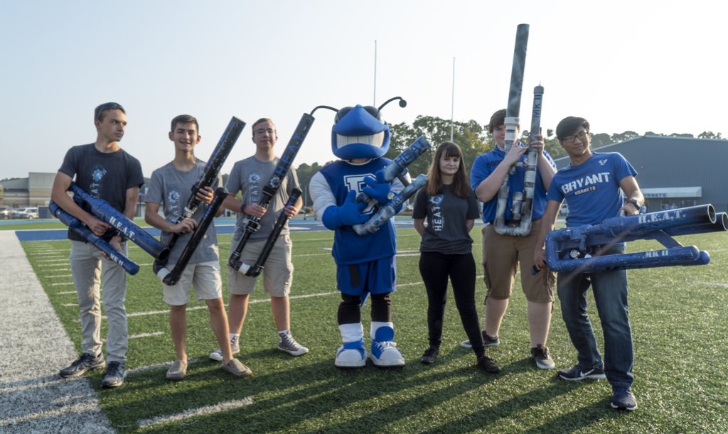 Hornet Engineering is shooting for a good season. Did you catch a T-Shirt? #SaltBowl2018 #MakeItHappen