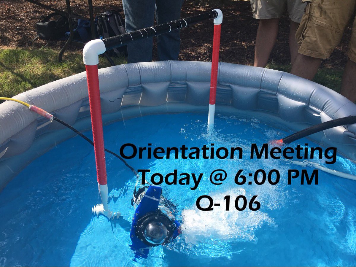Get your feet wet in our new member orientation meeting today @ 6:00pm in the Engineering Technology Center Q-106