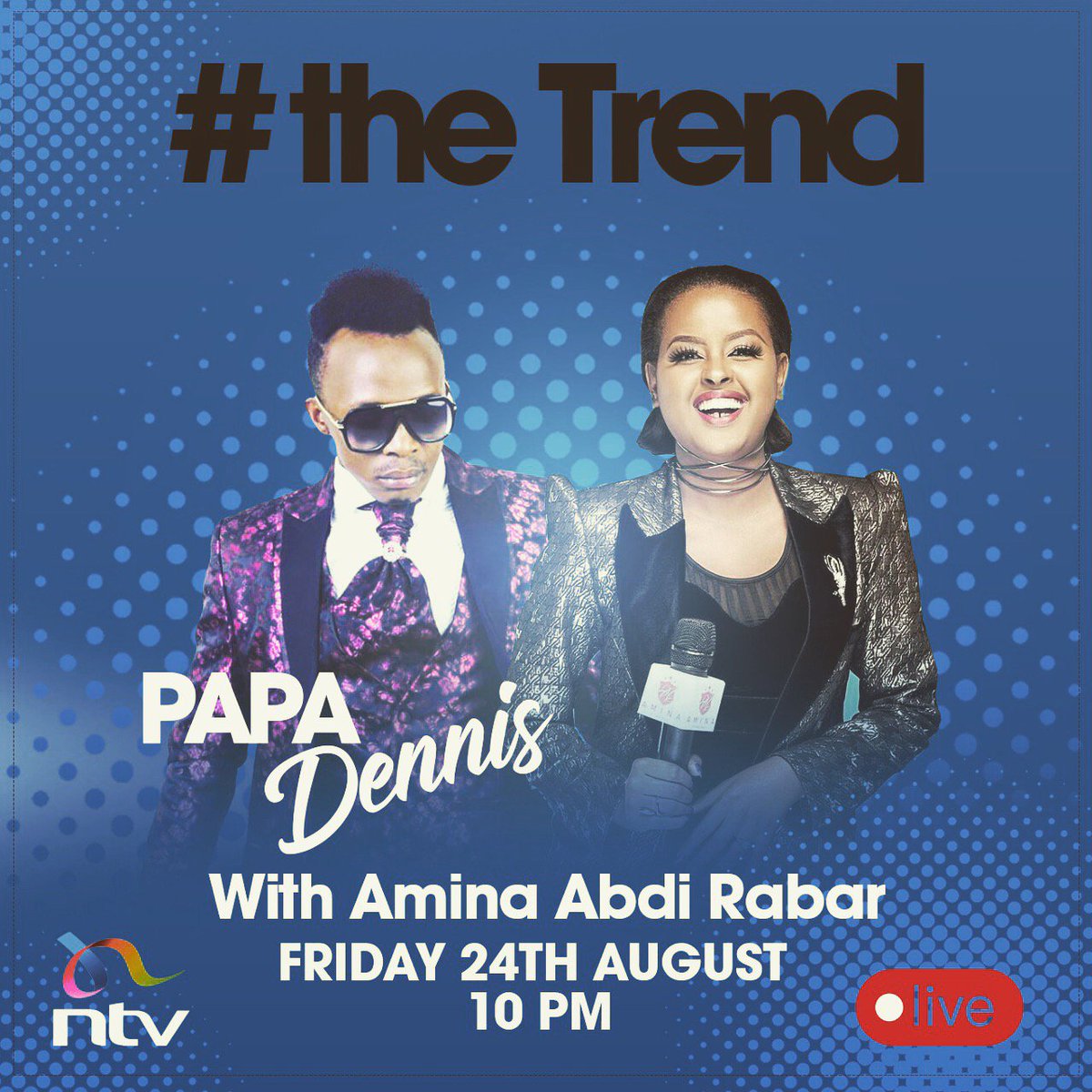 Dalvis254's tweet photo. #PapaDennisOnTheTrend yoh fam @realpapadennis is live wazitoo, tonight from 10pm!! I hope you can't miss this cc @ronnieBlogger @sadatmuhindi @theTrendLive https://t.co/oPuxYaV9xg