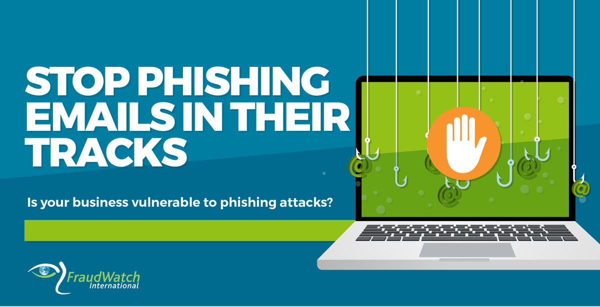FraudWatchInt's tweet photo. Cyber criminals continue to design new and more effective email phishing scams, tricking victims into giving up personal information and transferring money to fraudulent accounts. Read more here on how to protect your brand and customers... https://t.co/sF2kjSef4q https://t.co/Xqnw90TdJ7