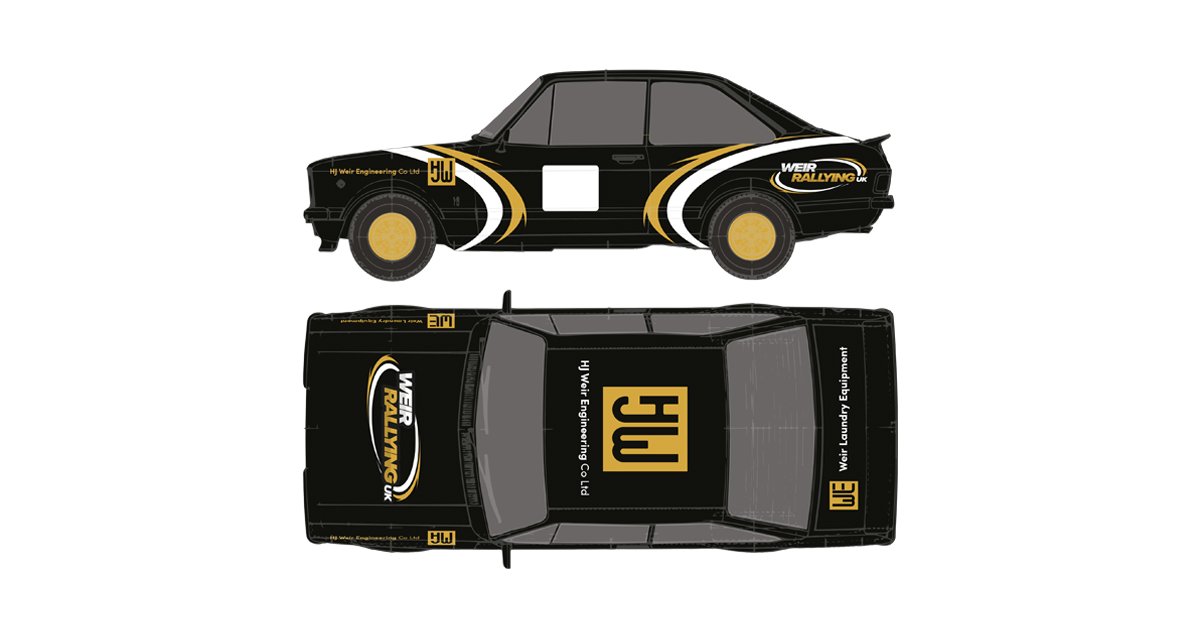 It’s always great to see a brand come to life! One of our favourite recent projects has be <a href="/WeirRallyingUK/">ᴡᴇɪʀ ʀᴀʟʟʏɪɴɢ ᴜᴋ</a>  . The brand works beautifully on their Ford Escort Mark11, with the black, white and gold really standing out against their competitors.
