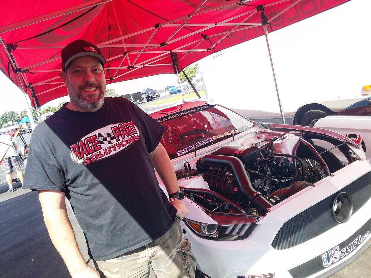 RacePartSolutns's tweet image. Bart Tobener is ready for day 1 of the @NMCAnationals event at Summit Motorsports Park. Catch the #RacePartSolutions team in NMCA Edelbrock Xtreme Street! #NMCA #Ford #Mustang