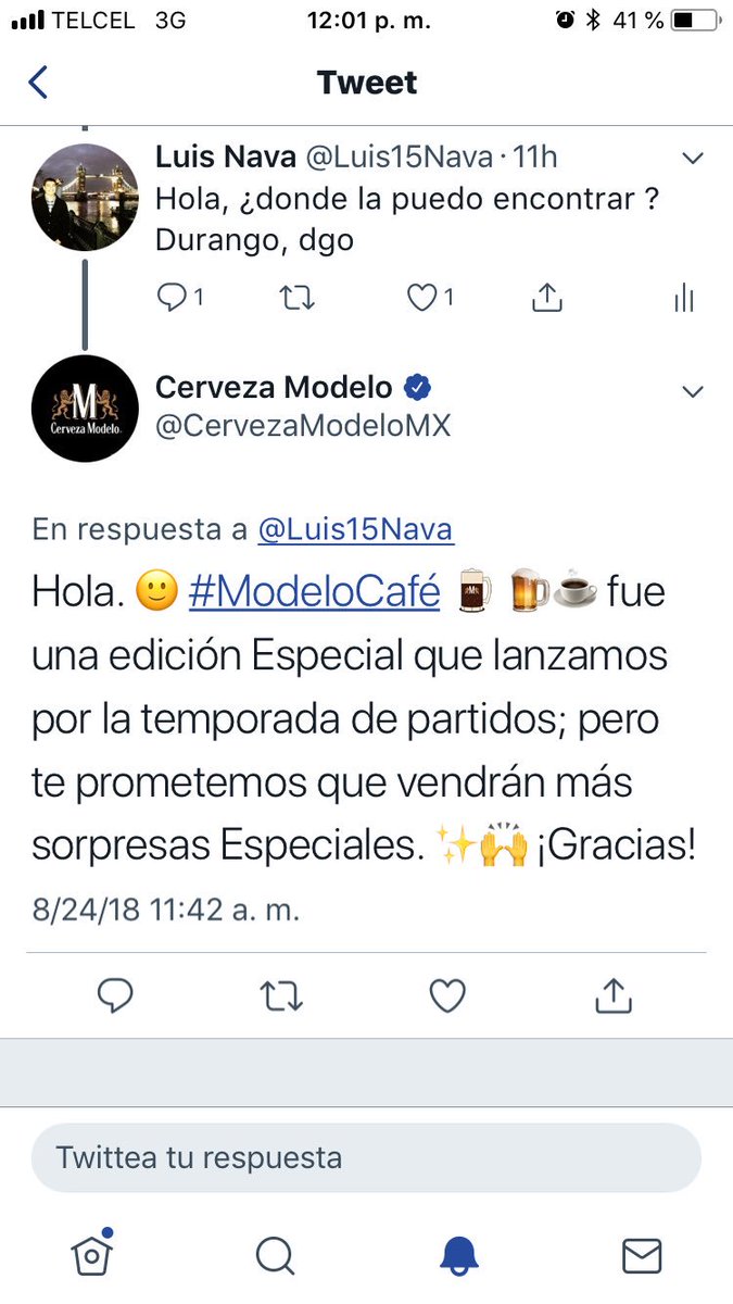 Luis15Nava's tweet photo. ¿Como que no probé la #ModeloCafe? https://t.co/DhUl7zGkoh