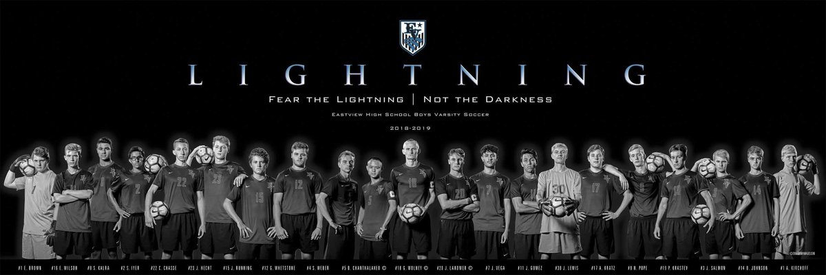 Evhs Soccer On Twitter 2018 Lightning Varsity Soccer Banner