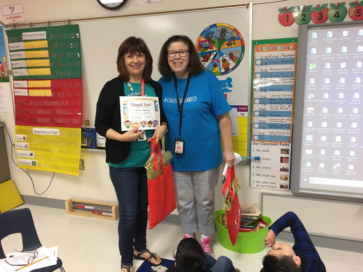 DSanchezGISD's tweet photo. @gisdengagement 
First Steps celebrates the start of the 2018-2019 school year for our former students who are starting Pre-K!
Congratulations @Parsons_Pandas 
#GISDcommunity https://t.co/qG6ICsA8Wu