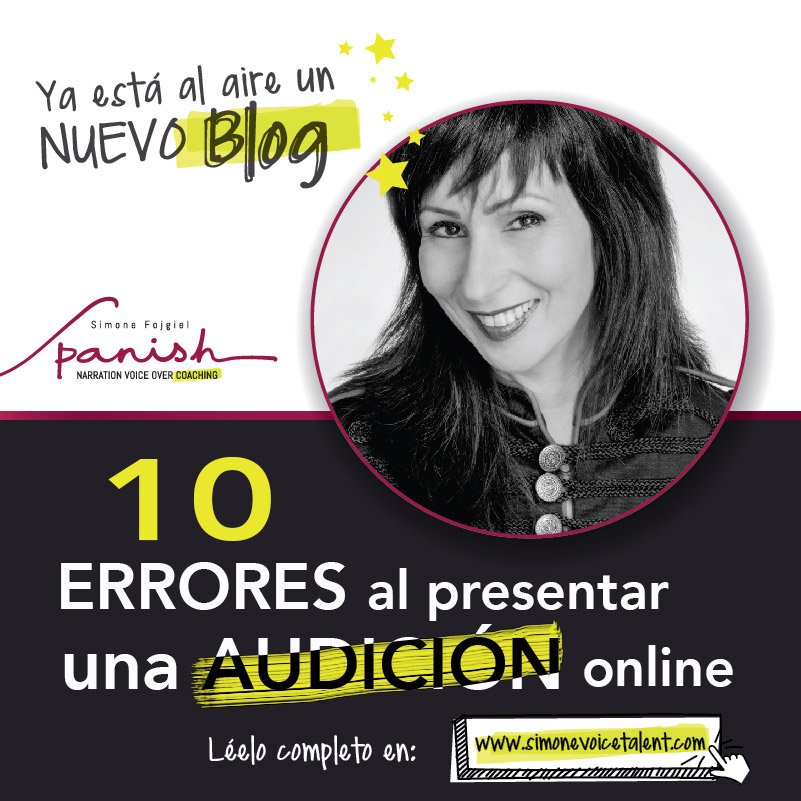SimoneVOCoach's tweet photo. ¿Qué haces al recibir un llamado a casting online? Aquí te dejo 10 Errores comunes en el Blog de ésta semana: https://t.co/oAEYbQcEPK #narracion #cursodelocucion #vocoach #spanishvo #voiceover #volife #locucionprofesional#locucion https://t.co/wKHWsFek4e
