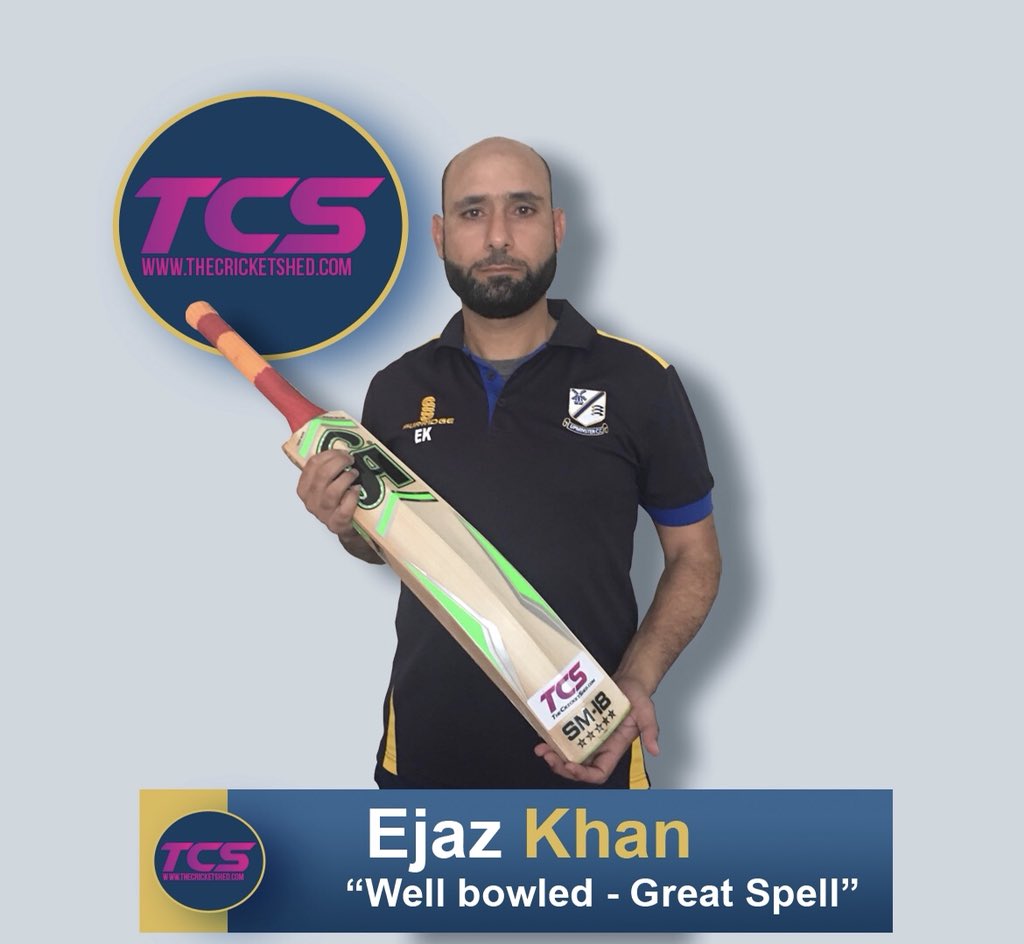 Quite possibly the best spell of the season from any of the #TCS 🌟s came last Saturday from Ejaz Khan for <a href="/UpminsterCC/">Upminster CC</a> - Bowling 13 overs on the bounce, taking 6 for 21 including 7 maidens  against <a href="/EssexLguCricket/">Essex League Cricket</a> div 1 leaders <a href="/Hutton1864/">Hutton CC 🏏</a> 

#WellBowled #SuperbSpell #Swing