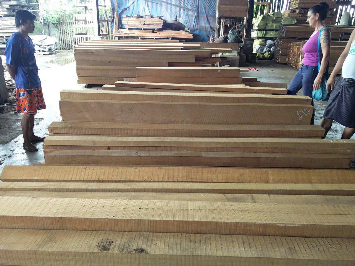 Superdecking's tweet image. New Quarter Saw production under grading #teak