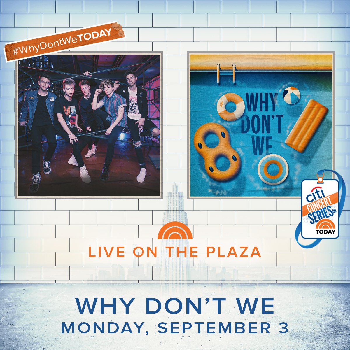 Here’s all the info to come see us at the @todayshow. Can’t wait to see you #WhyDontWeTODAY whydntwe.co/todayshowfans