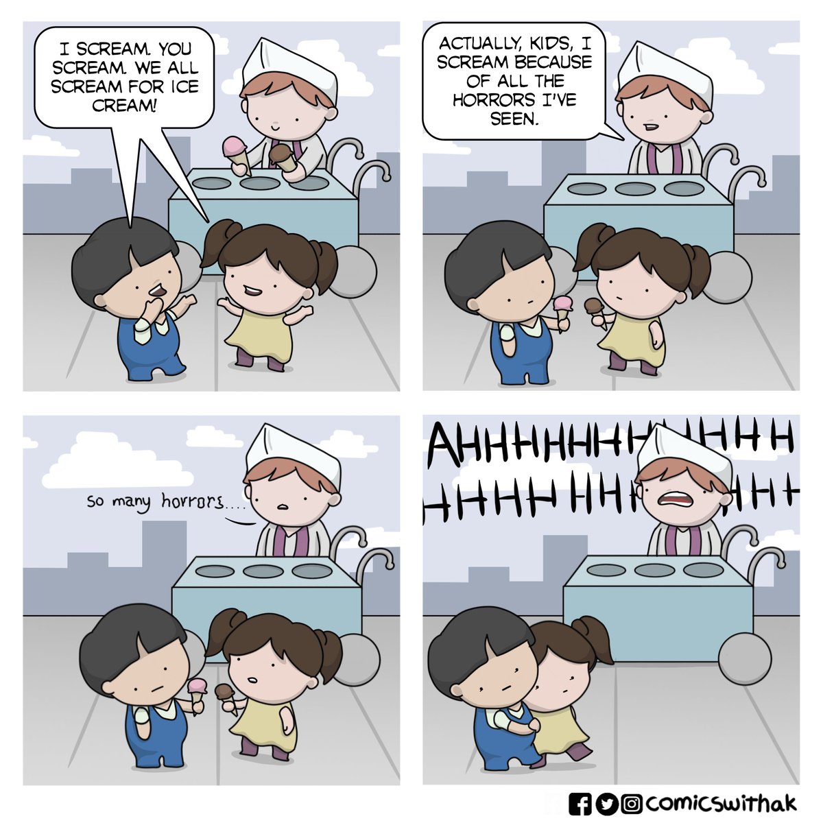 comicswithak's tweet photo. I Scream #icecream
#comics https://t.co/DpcViOjM63