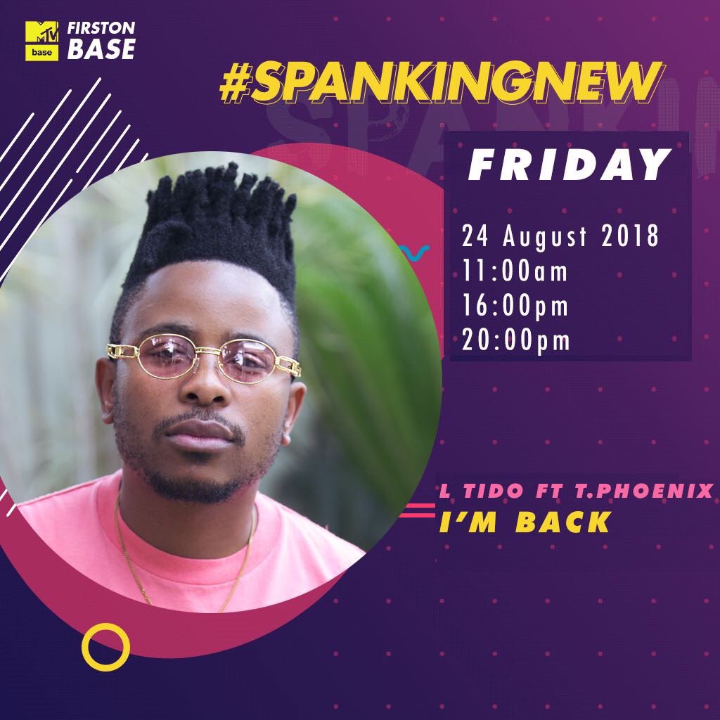 Royal_Pearlette's tweet photo. Don't forget to watch @L_Tido 's #ImBackVideo in less than 30 minutes time on @MTVBaseSouth ππ½ https://t.co/6KXDiFqh8K