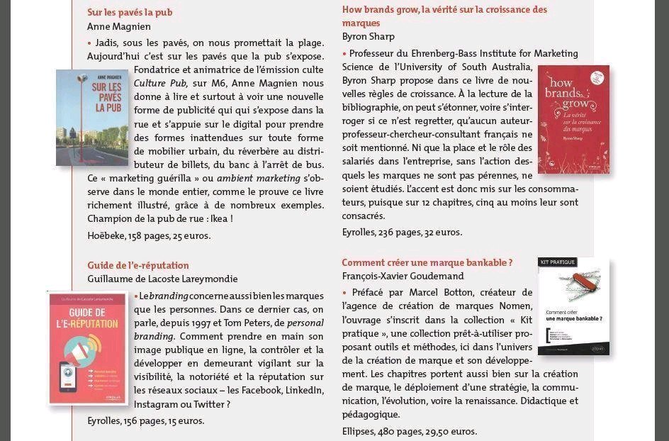 fxgoudemand's tweet photo. Je ne peux que remercier La revue des marques, incontestable magazine des strategies de marques qui a sélectionné mon ouvrage "Comment créer une marque bankable?" #VendrediLecture #branding #marquebankable #Marketing 📖 https://t.co/FvyJOcB6cR
