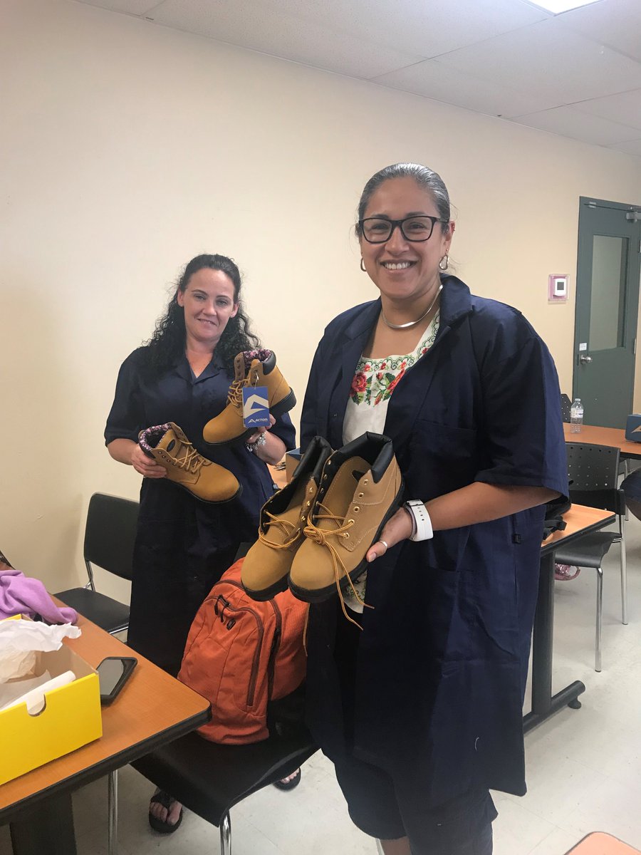 We made it through #Week3 #WomenInTrades <a href="/WESTofWindsor/">WEST Inc. of Windsor</a>.  Math Exam ✅Safety Boots ✅✅ Safety Glasses✅✅✅  Heading to <a href="/StClairCollege/">St. Clair College</a> on Monday!! Ready to continue this amazing journey!! 25 #strong #WhyNotHer