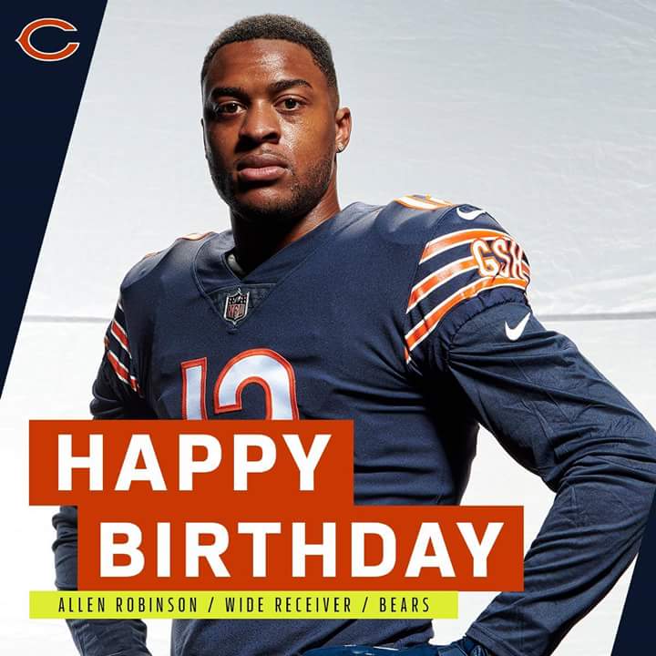 Join us in wishing Chicago Bears WR Allen Robinson a HAPPY BIRTHDAY!  