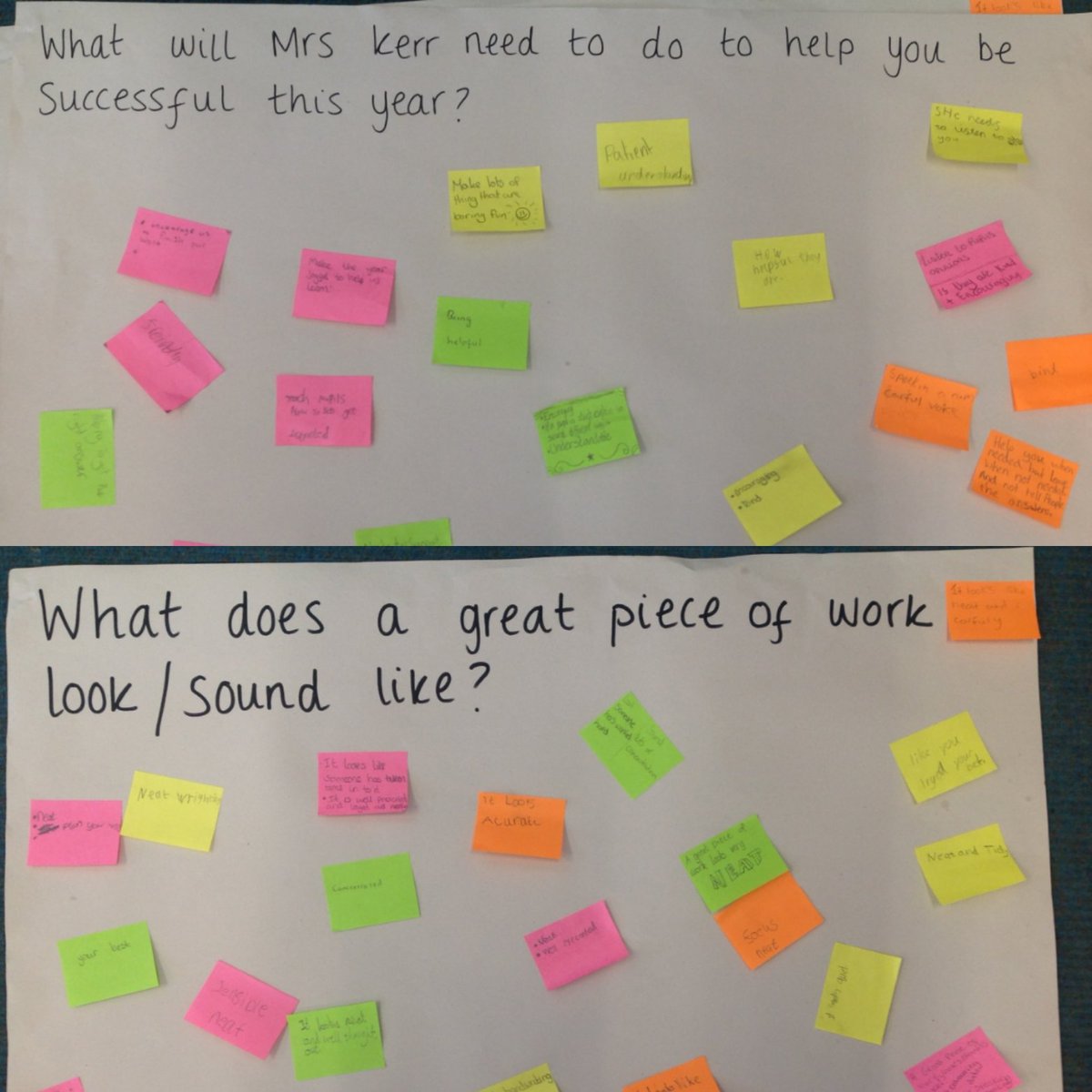 KerrChloe3's tweet photo. We've had excellent discussions over the past few days about how we can achieve our best this year. The children have really taken #ownership and been #leadersinlearning. One child described an effective classroom as a 'creative zone.' #aimhigh #allindividuals https://t.co/WjKbkbT9g5