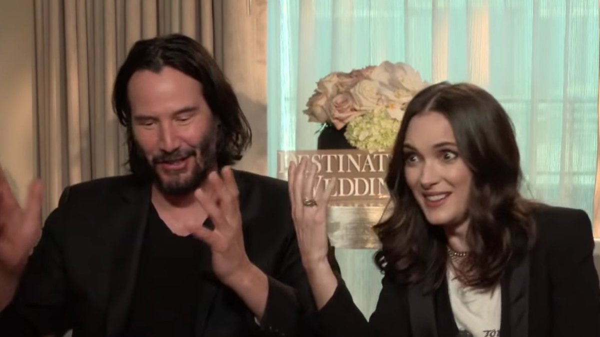 They might not be married, but Keanu Reeves and Winona Ryder definitely love each other trib.al/jnWSyju