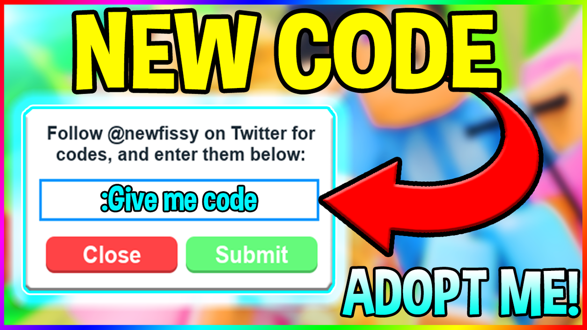 Youtube Codes For Roblox Adopt Me