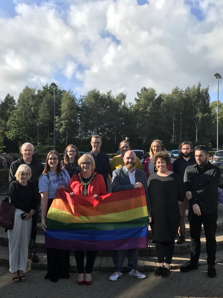 CllrBrenda's tweet photo. We must continue to fight against discrimination in all its forms & stand with our lesbian, gay, bisexual & transgender brothers & sisters in their ongoing battle for full equality. Delighted as Mayor of @CausewayCouncil to host LGBT civic event this evening ๐ณ๏ธโ๐ ๐ณ๏ธโ๐ https://t.co/qUk0wrdW8A