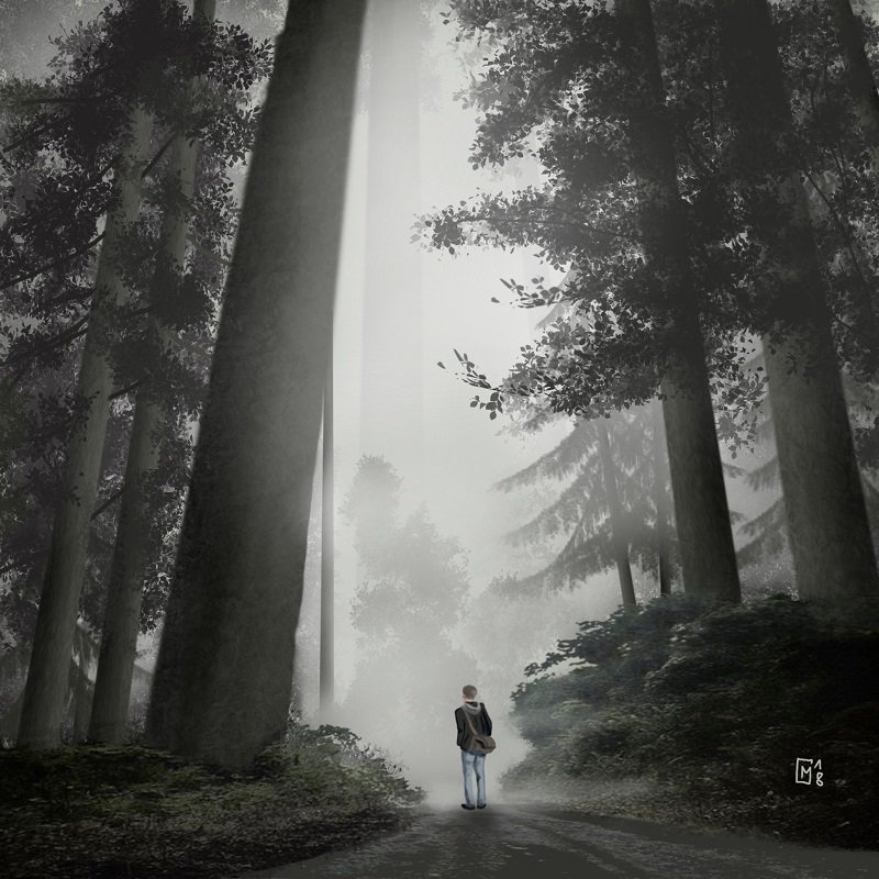 geraldmfoto's tweet photo. Finished #WIP The #FriendlyRanger is not sure about entering the #fog
#colour_collective #basaltgrey tiny bit #CornFlowerBlue #mystical #Enchanted #forest #foggy #drawing #digitalart #landscape @WorldFogWatch @Procreate @clr_collective credits: @MartinaRosemann for pic ref https://t.co/VJhgyENlLG