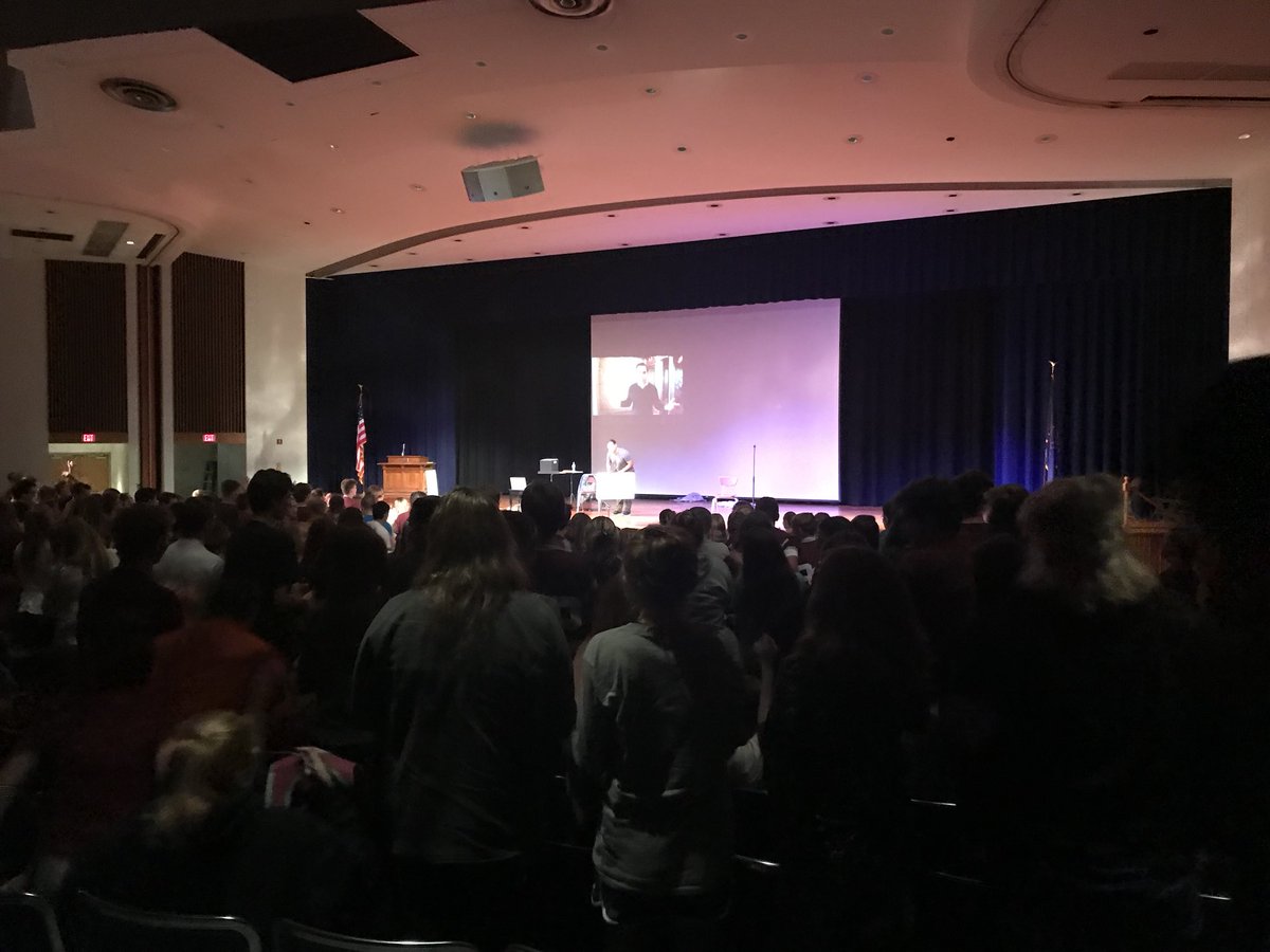 swoodall20's tweet photo. Magician Daniel Martin kicking off PBIS at SASHS this afternoon had our students completely engaged in being a CHAMP! https://t.co/fM8eOPjCkG