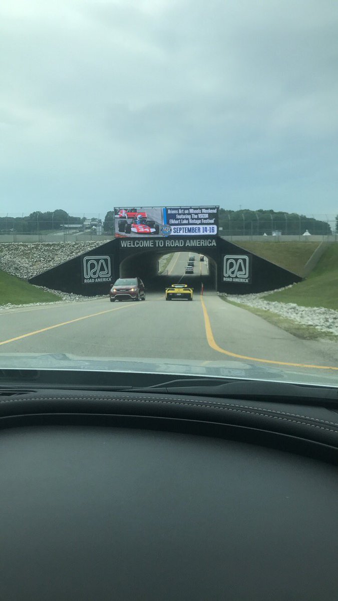 GarrettSmithley's tweet photo. It’s a rainy day so far at @roadamerica but drying out so hopefully we’ll get 2nd practice on a dry track. Did some go karting, watched some stadium super trucks and Trans-am so having fun so far in 🧀 Country! #RoadAmerica #RoadCourse #CheeseCountry https://t.co/23Xg15Ouet
