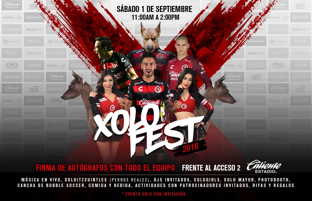 Xolos's tweet image. 🗣¡Viene el XoloFest!
Gana uno de los 10 pases dobles que tenemos para ti
⚠️¿CÓMO PARTICIPAR?

- Da RT a esta publicación 
- Comenta #XoloFest2018
Elegiremos ganadores de forma aleatoria y serán anunciados este lunes a la 1:00pm