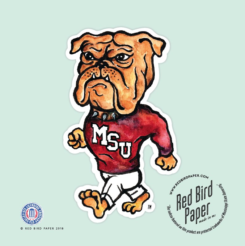 RedBirdPaper's tweet photo. @ScoutSteveR Weβre all about the logos #fromthevault! We released this classic with a twist today as well! The officially licensed watercolor #walkingbully! https://t.co/lTEuOBY1z4