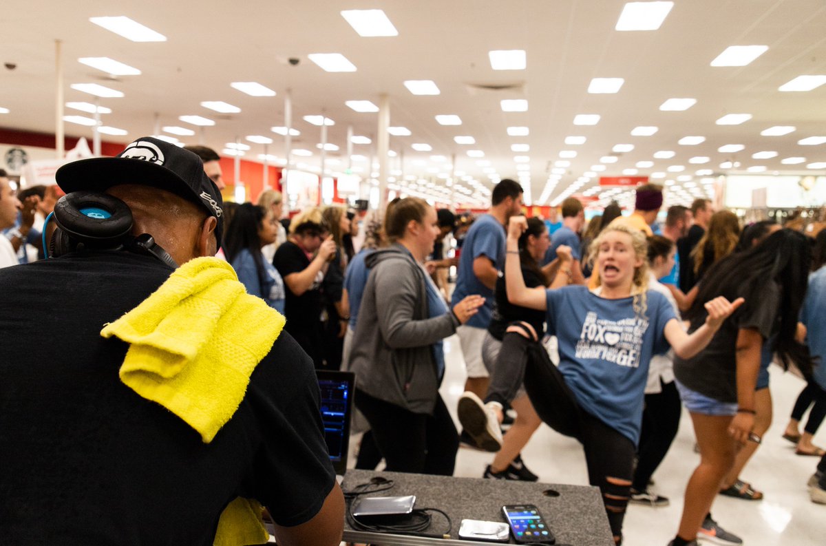 georgefox's tweet photo. Late Night at Target #danceoff! #welcomeweekend2018 https://t.co/3JgREUnx6c