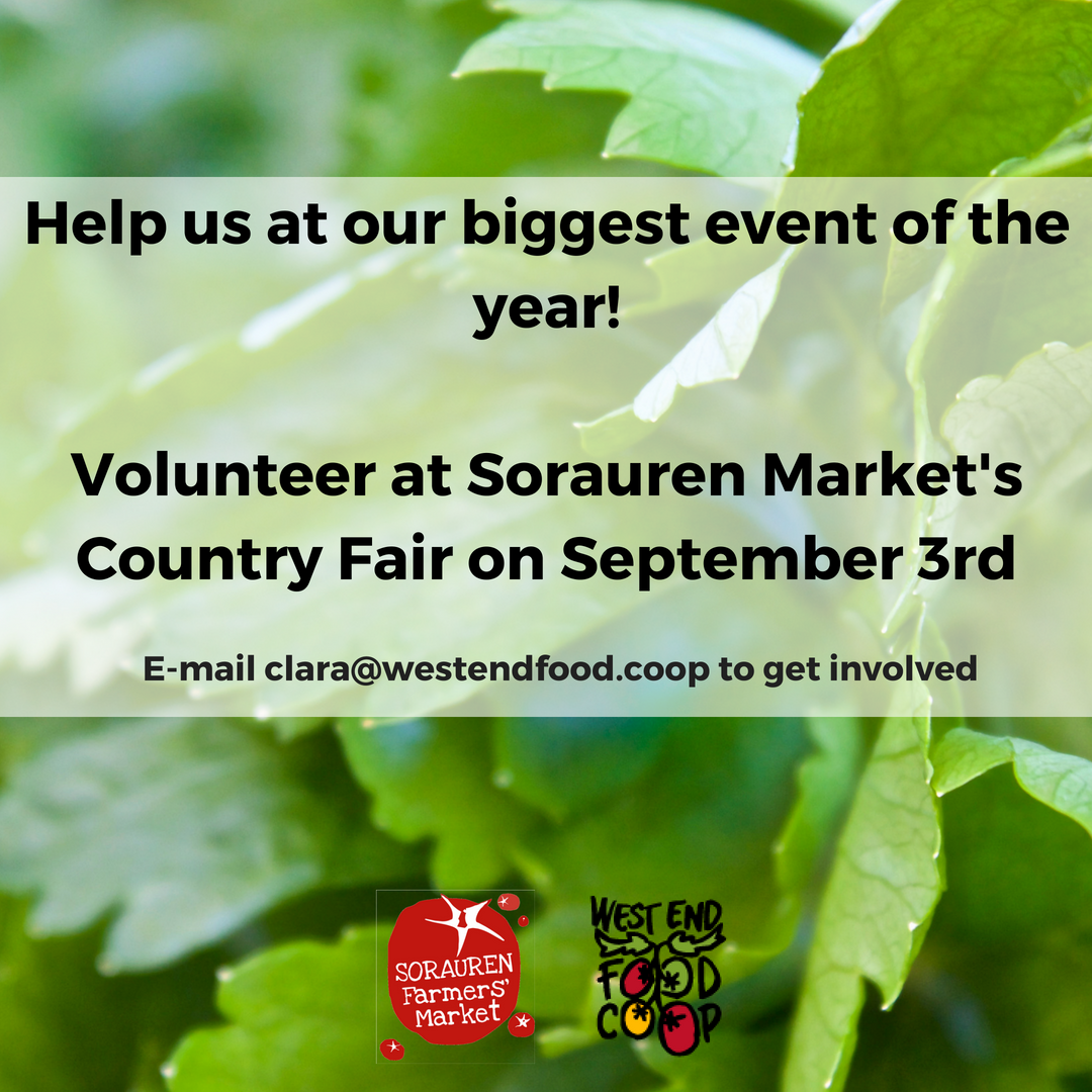 We're looking for #volunteers to help us at #CountryFair on September 3rd! 

We will be showing our appreciation with volunteer gifts purchased at the market and sponsored by <a href="/ICSavings/">IC Savings</a> <3
More here: buff.ly/2KtzkDl

Photo credit: @afoodgypsy