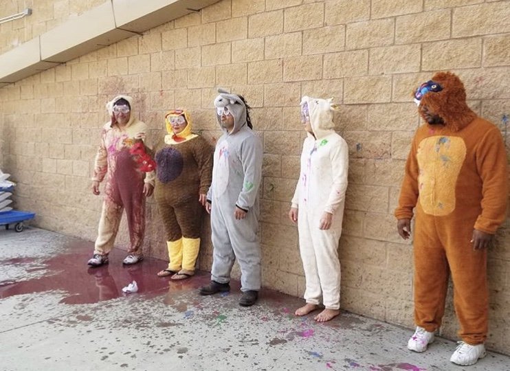 goblies's tweet photo. What's better than throwing Goblies at your managers? Throwing them at your managers for a great cause! #CMN #Doitforthekids #Gobliesthrowablepaintballs https://t.co/z7s5h5bNmF